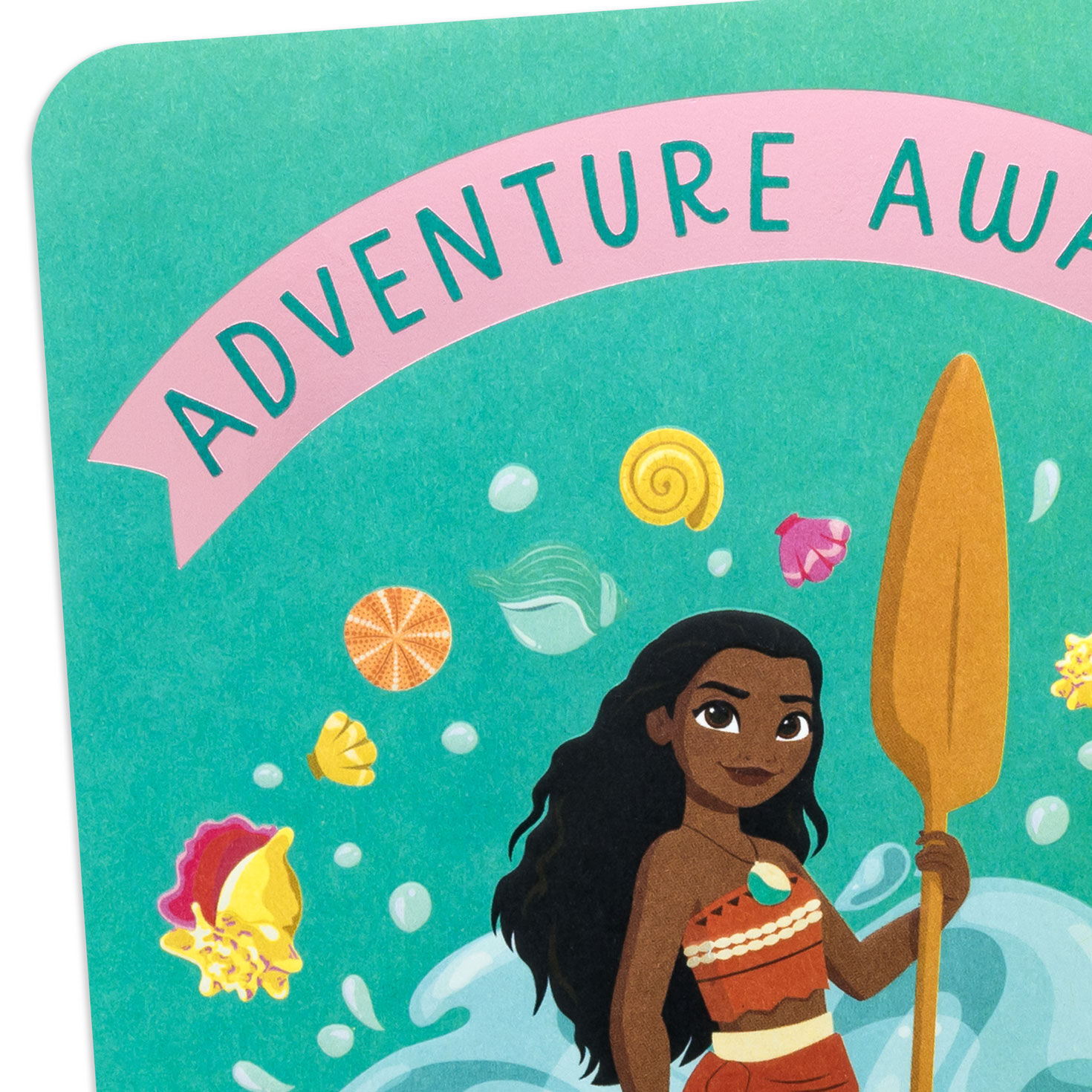 Disney Moana Birthday Card for Kids Card Front Detail image number 4