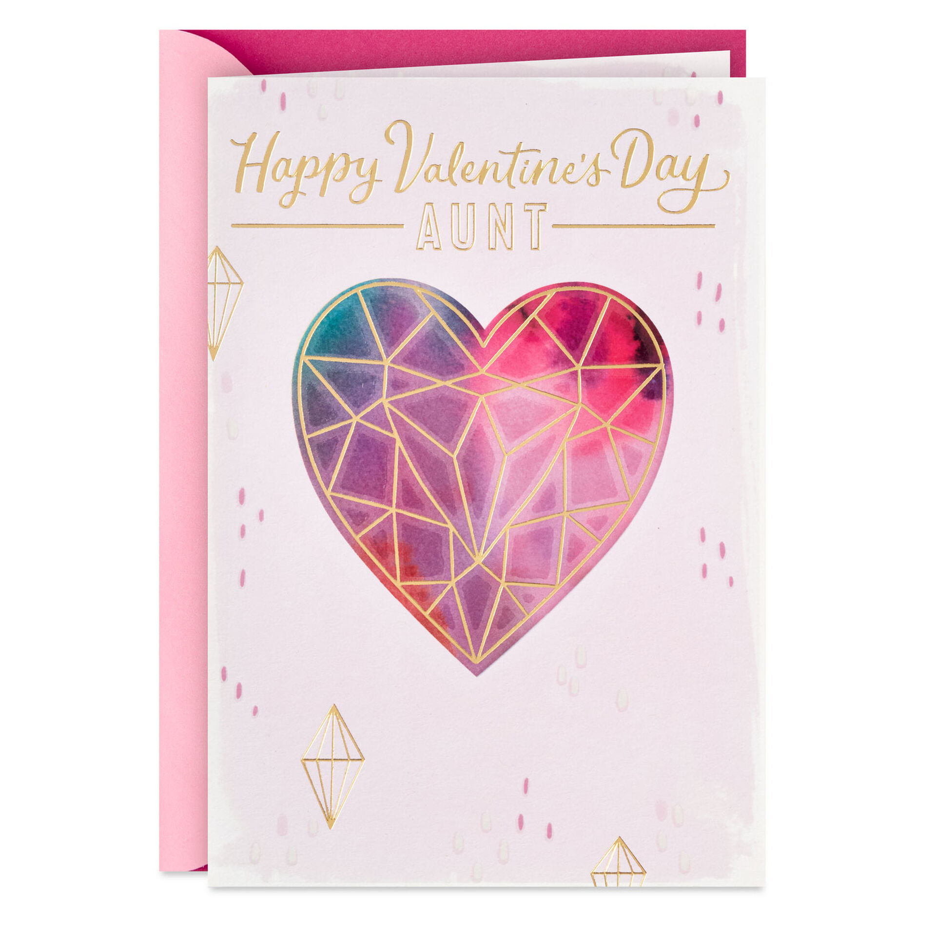 So Lucky to Have You Valentine's Day Card for Aunt Greeting Cards