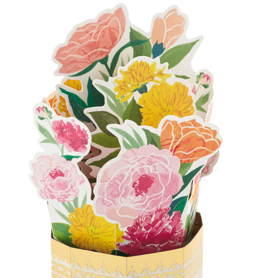 Enjoy Every Beautiful Moment Flower Vase 3D Pop-Up Card, , large image number 4