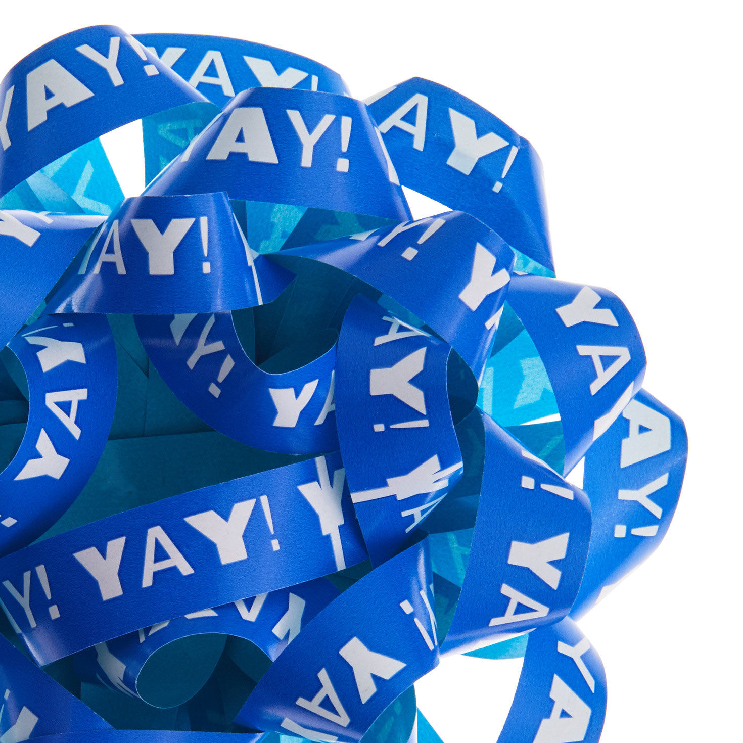 4.6" Blue "Yay!"/Aqua Recyclable Gift Bow for only USD 1.99 | Hallmark