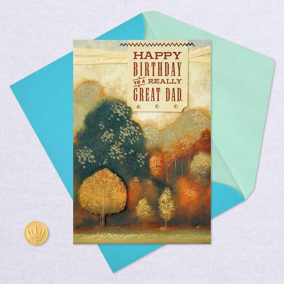 Fall Landscape Birthday Card for Dad, , large image number 5