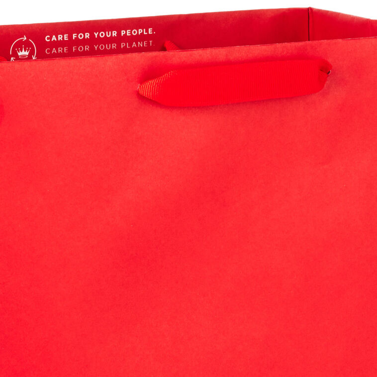 13" Assorted Solid Colors 3-Pack Large Gift Bags, , large image number 5