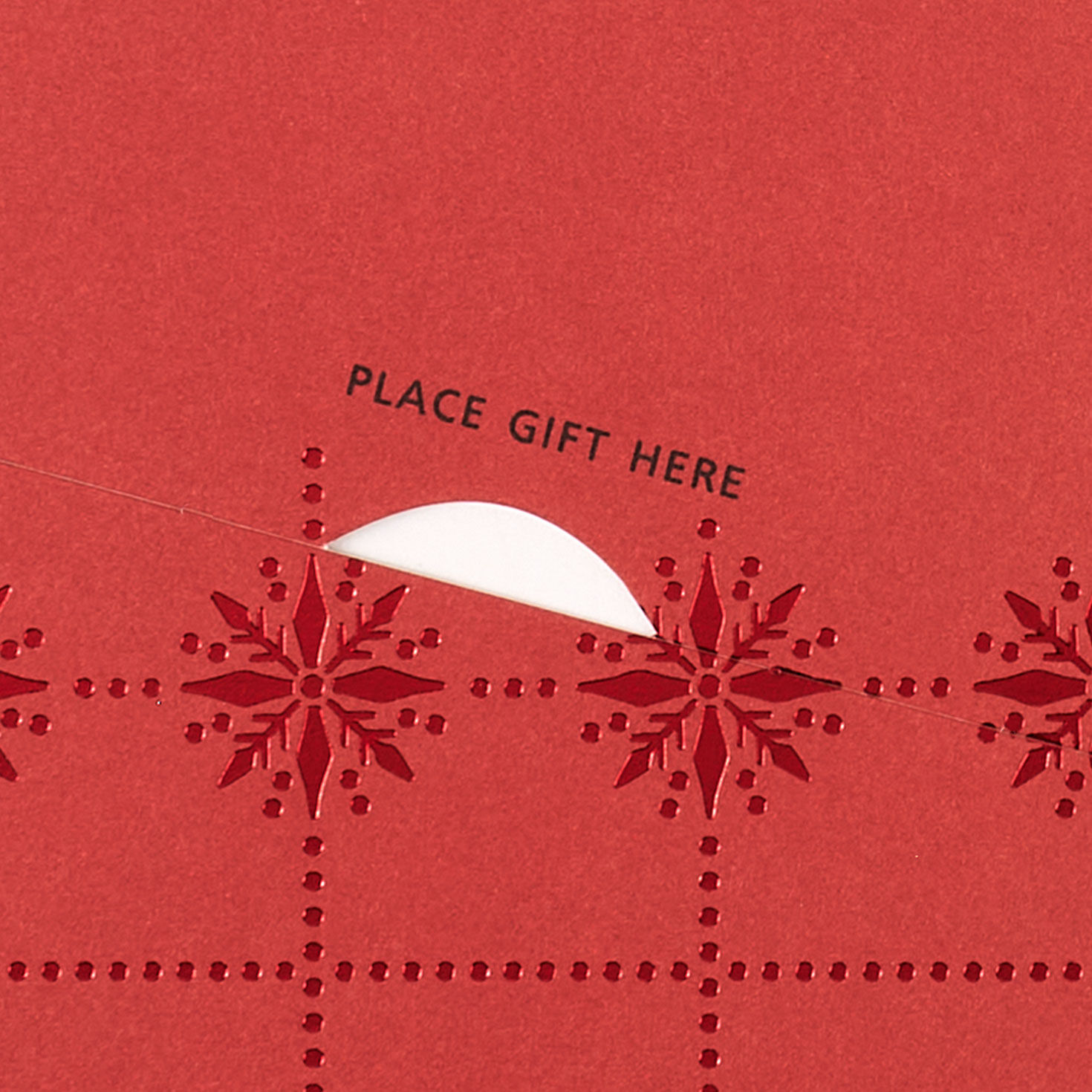 Glittery Snowman on Silver Gift Card Holder sentiment image number 3