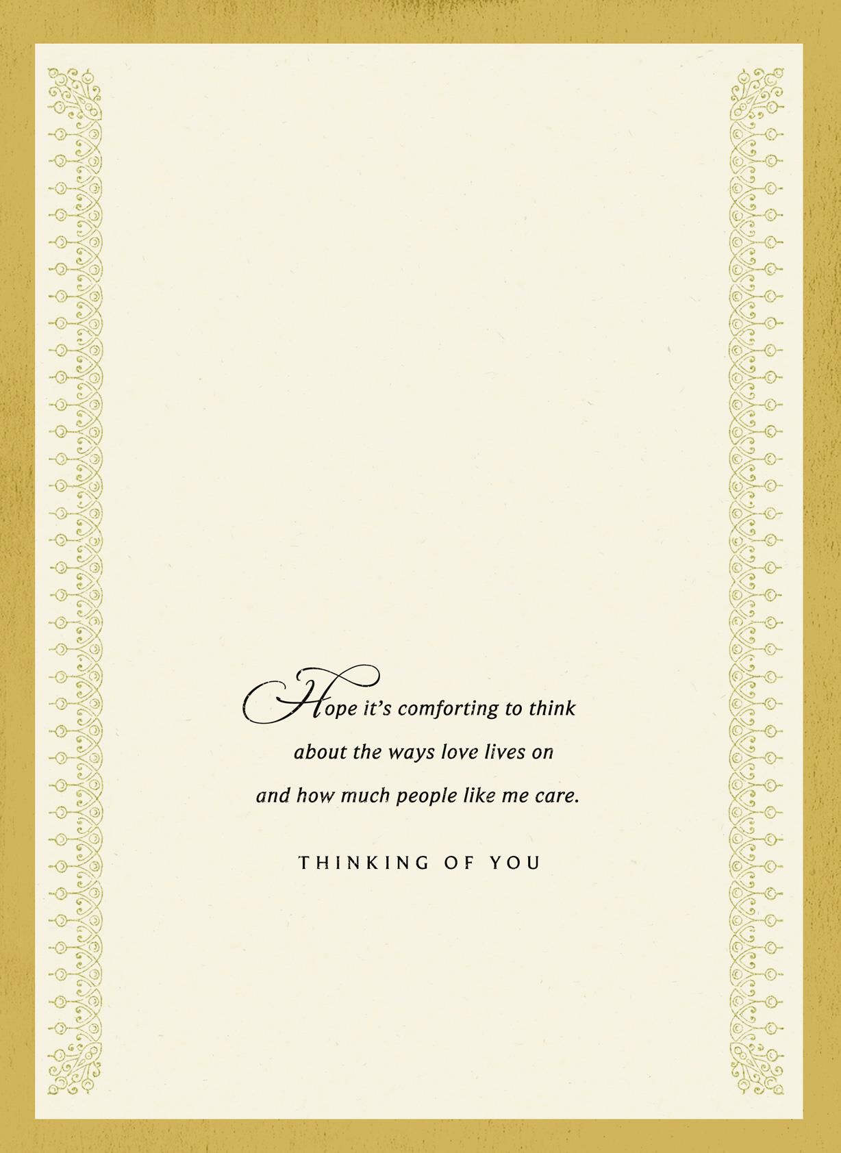 Love Is Infinite Sympathy Card for Loss of Spouse