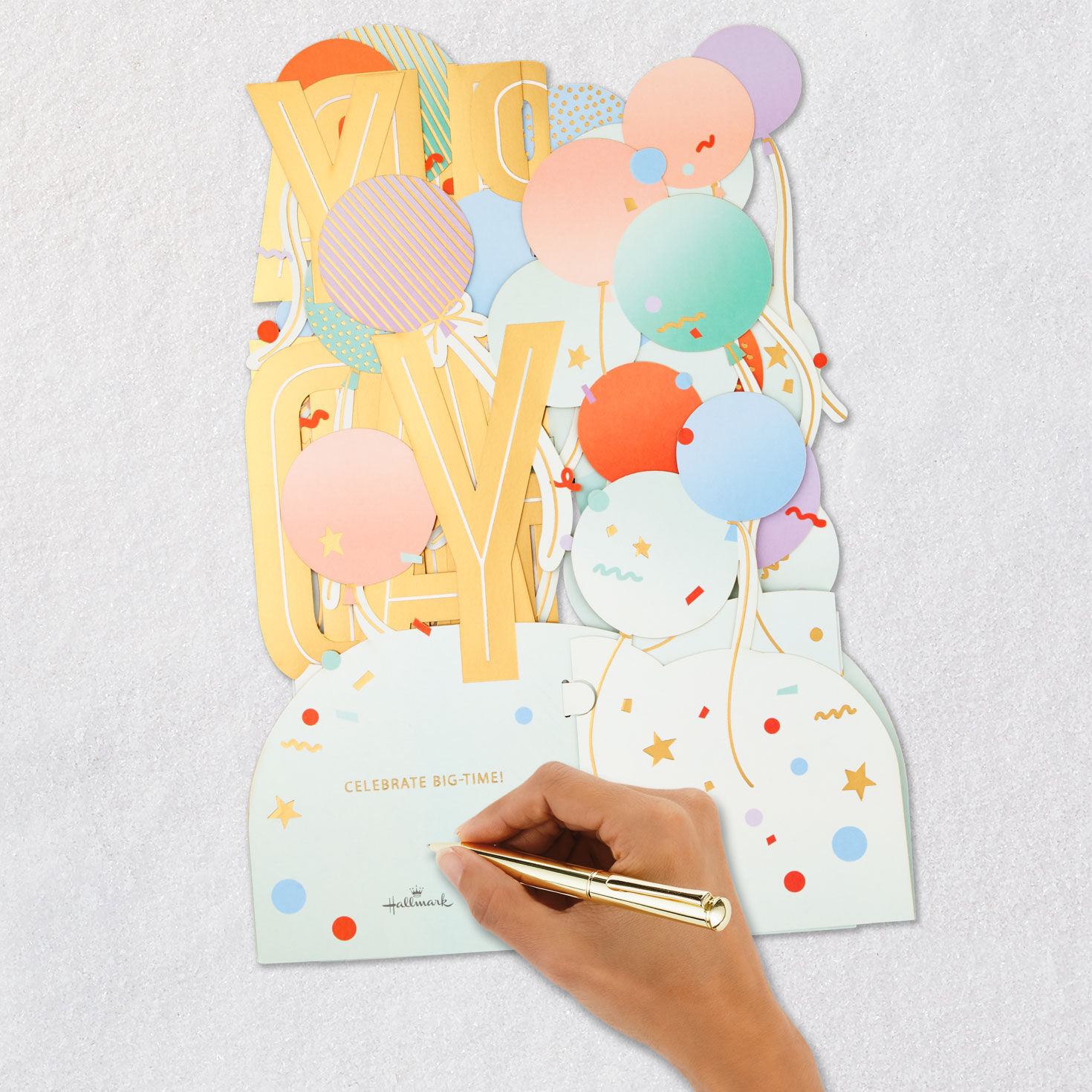 12.38" Jumbo Celebrate Big-Time 3D Pop-Up Birthday Card, , large image number 8