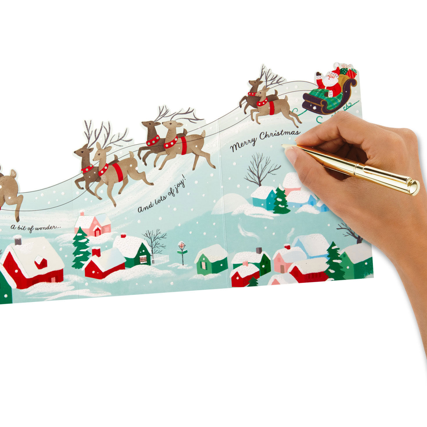 Santa's Sleigh and Reindeer Boxed Christmas Cards, Pack of 8 for only USD 20.49 | Hallmark