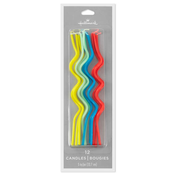 Colorful Squiggle Birthday Candles, Set of 12, , large image number 3