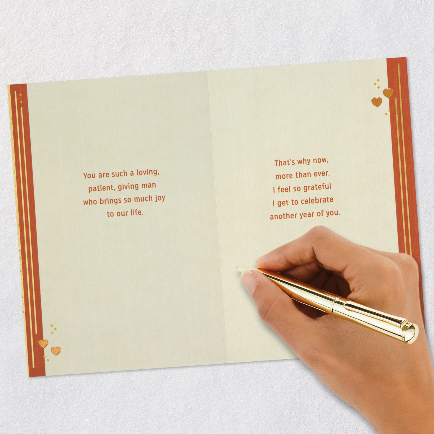 Elegant Cake Birthday Card for Husband Signing card image number 7