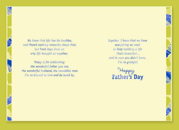 Your Love Is a Blessing Father's Day Card for Husband, , large image number 2