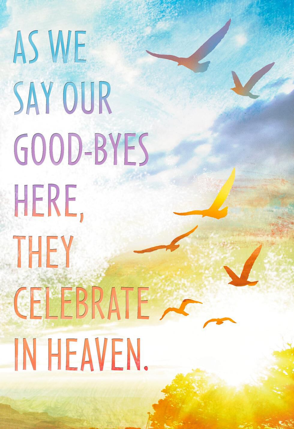 Heaven Celebrates Sympathy Card