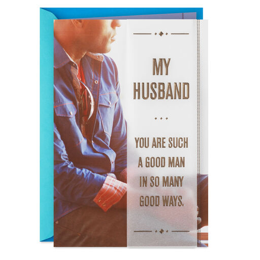You're a Good Man Father's Day Card for Husband, 