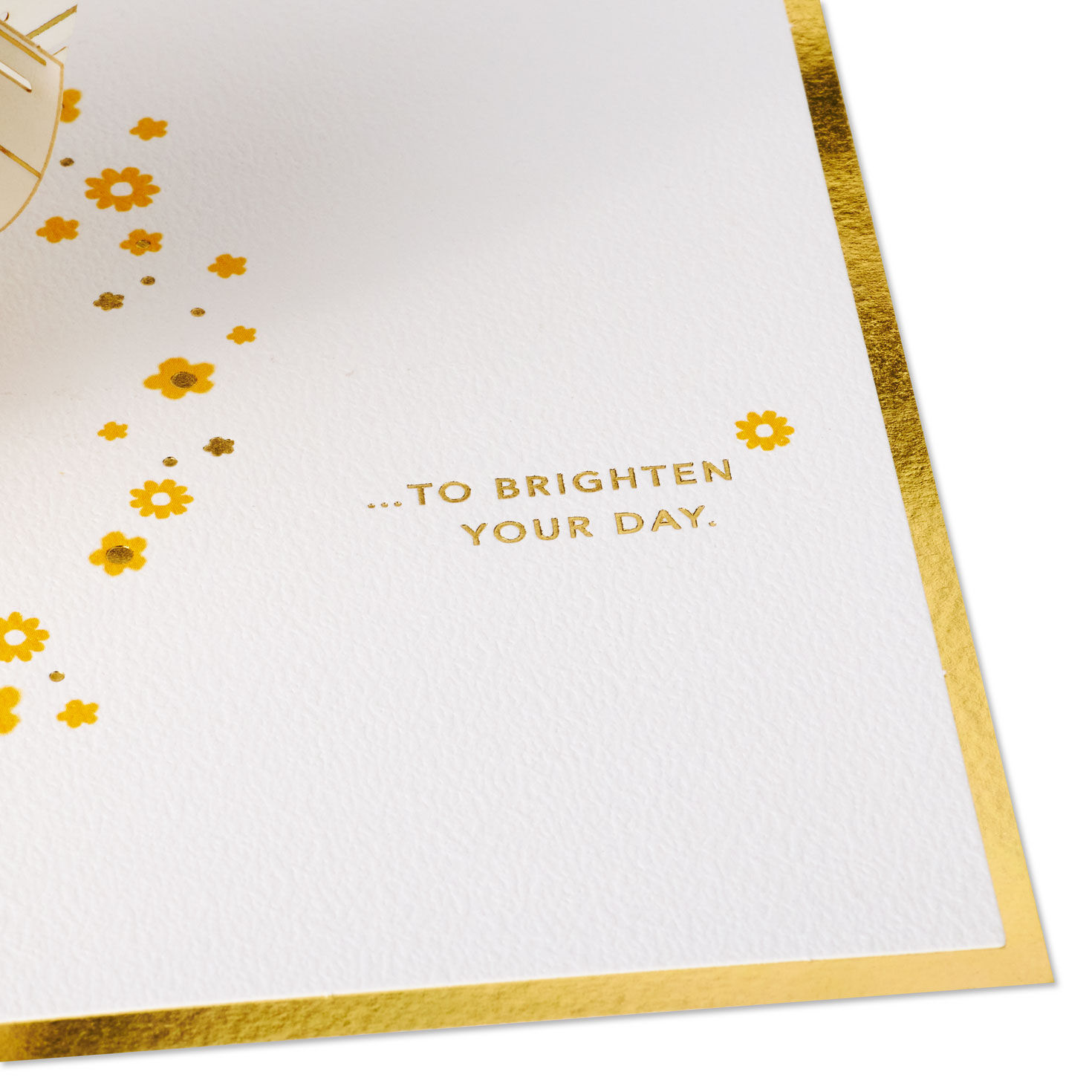 Basket of Daisies Pop-Up Thinking of You Card sentiment image number 3