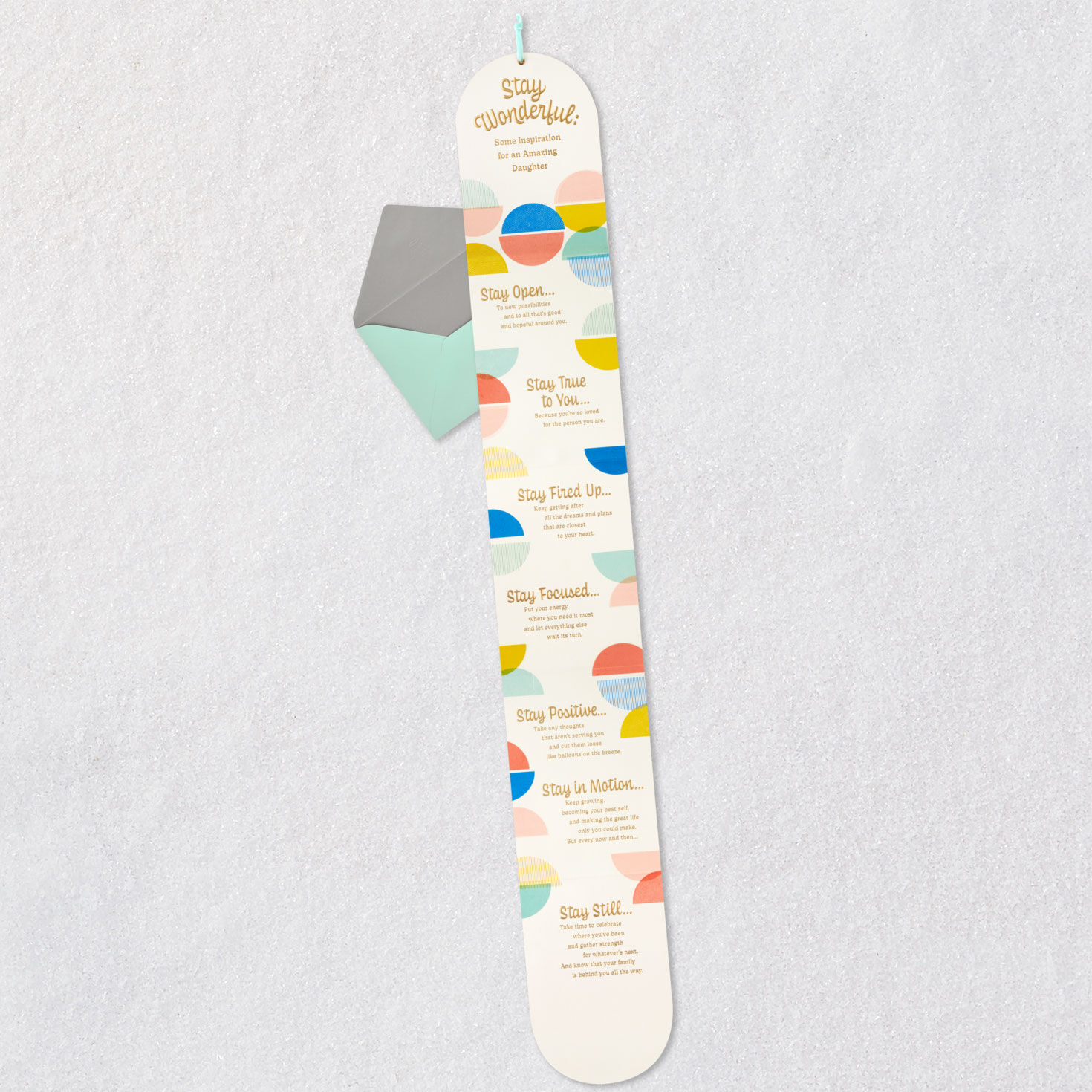 Stay Open, Focused and Positive Birthday Card for Daughter, , large image number 6