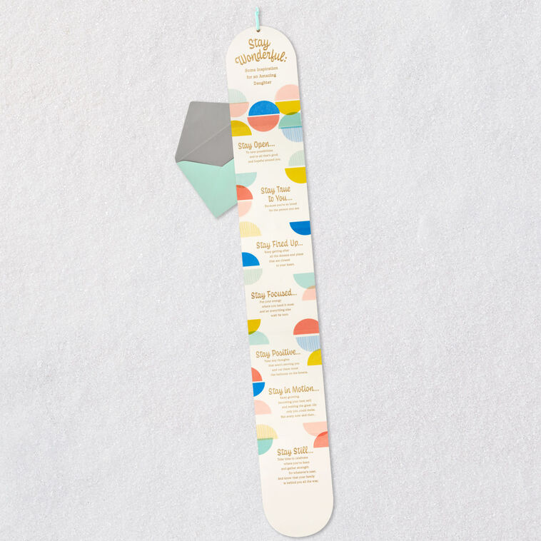 Stay Open, Focused and Positive Birthday Card for Daughter, , large image number 6