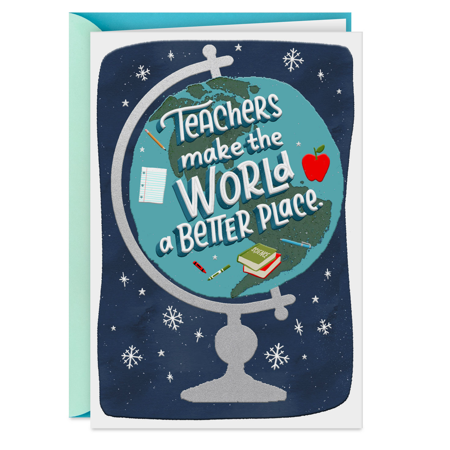 You Make the World Better Teacher Appreciation Card for Holidays