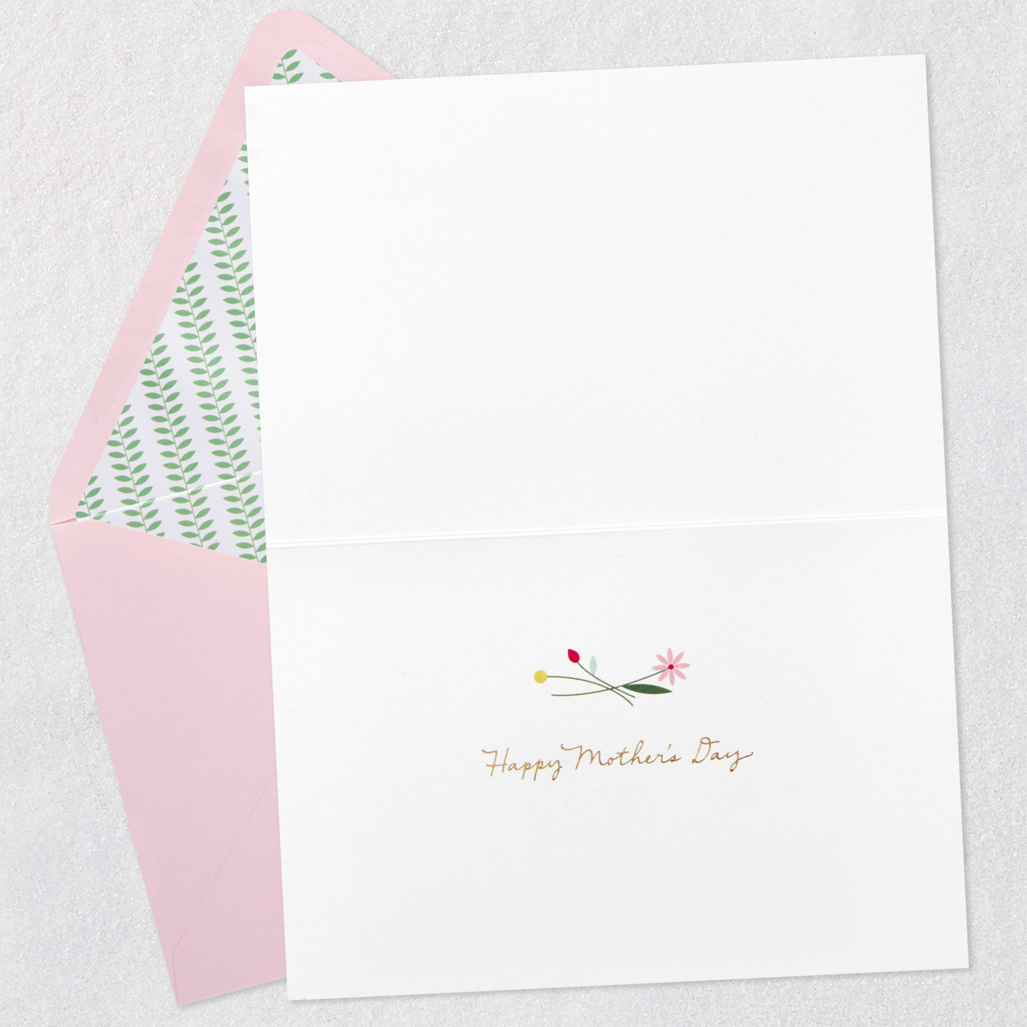 Quilled Paper Flowers Handmade Mother's Day Card for Mom Open card with envelope image number 3