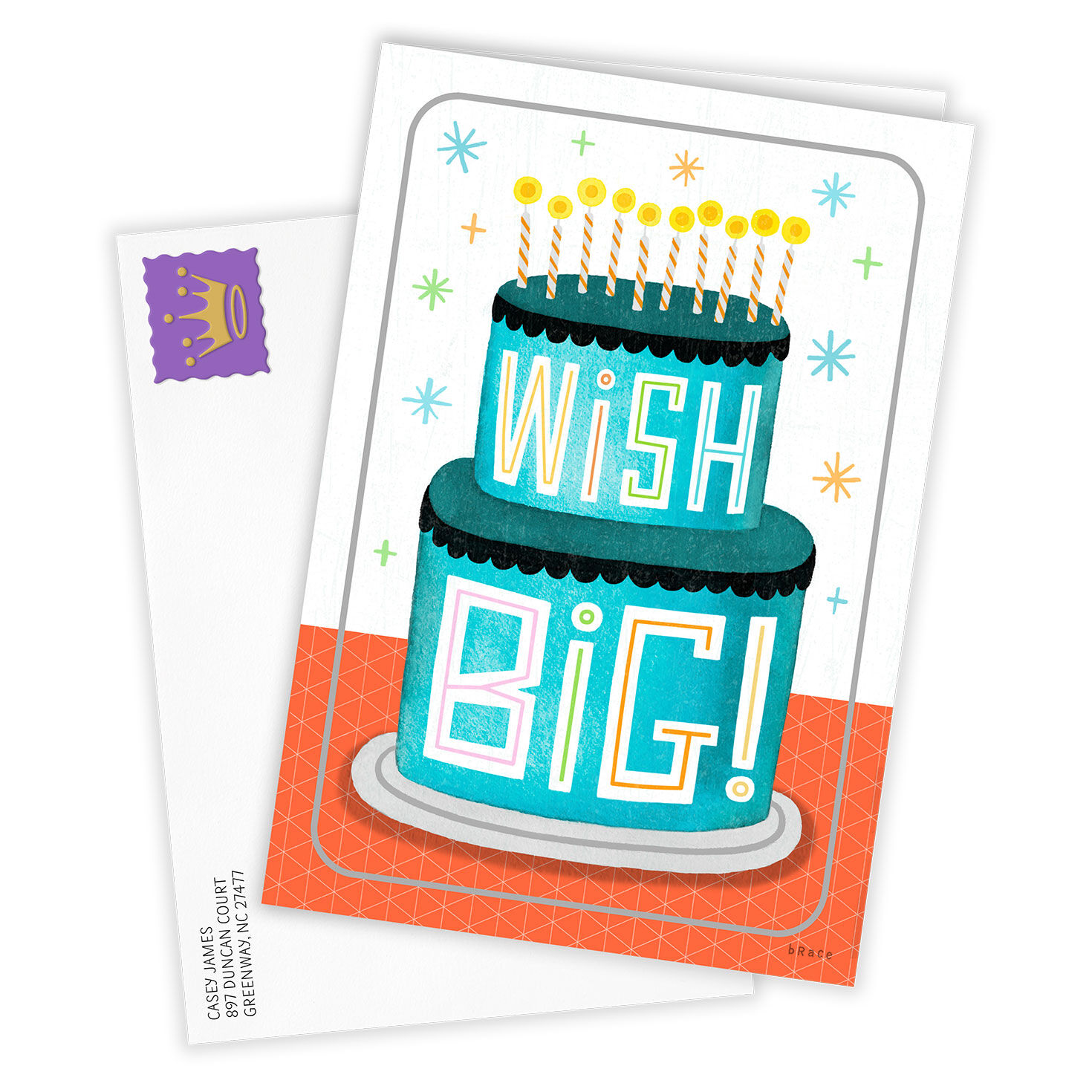 Wish Big Custom Birthday Card, , large image number 2