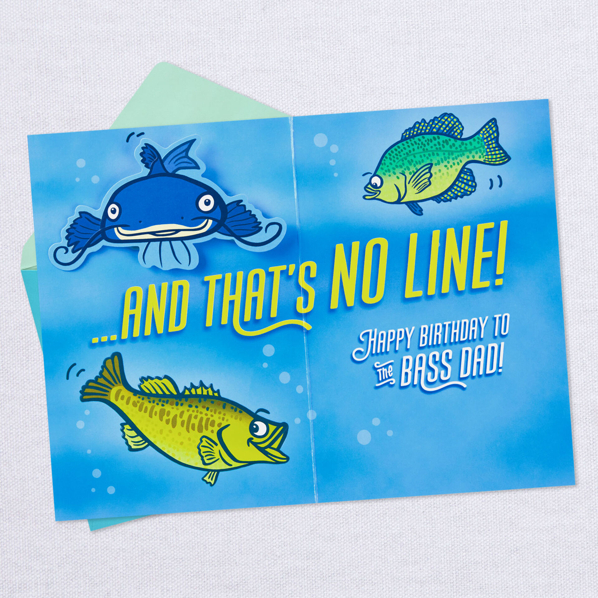 Fishing Puns Funny Pop Up Birthday Card For Dad Greeting Cards Hallmark