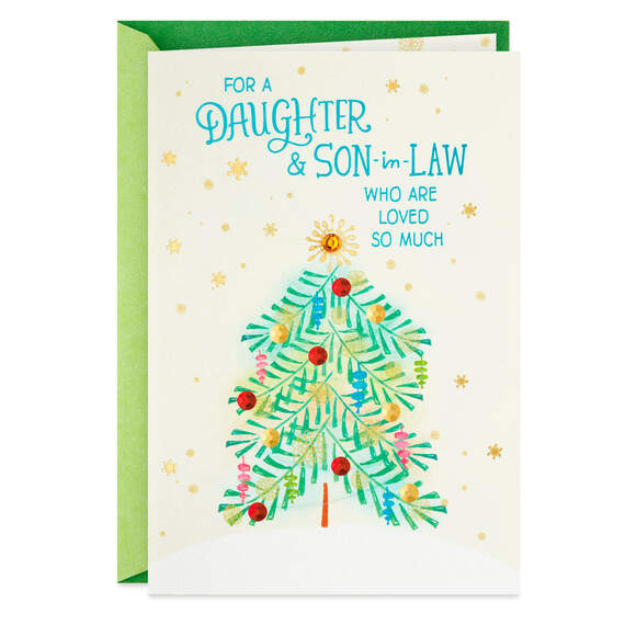 Best Gifts Christmas Card for Daughter and Son-in-Law, , large image number 1