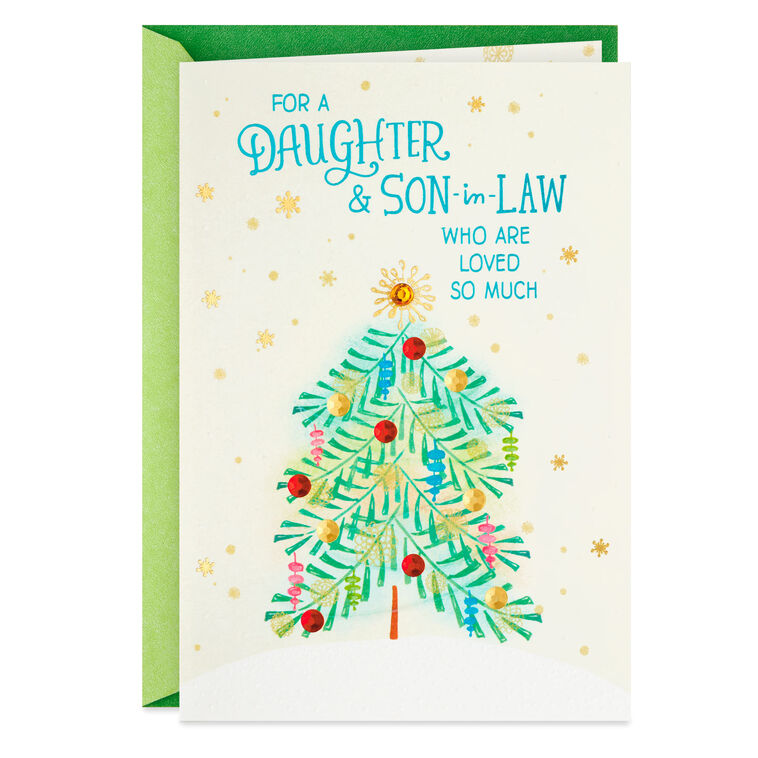 Best Gifts Christmas Card for Daughter and Son-in-Law