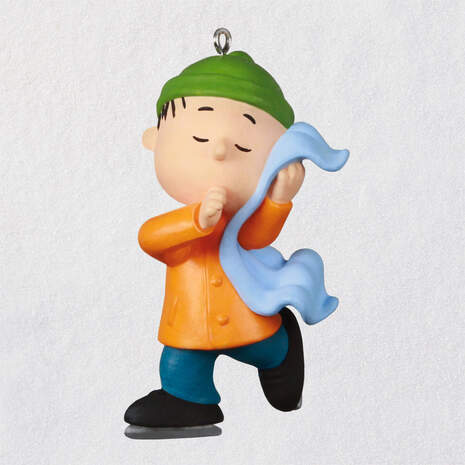 Mini The Peanuts® Gang Linus Skating Ornament, 1", , large
