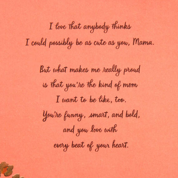 Being Like You Makes My Heart Happy Mother's Day Card for Mama, , large image number 2