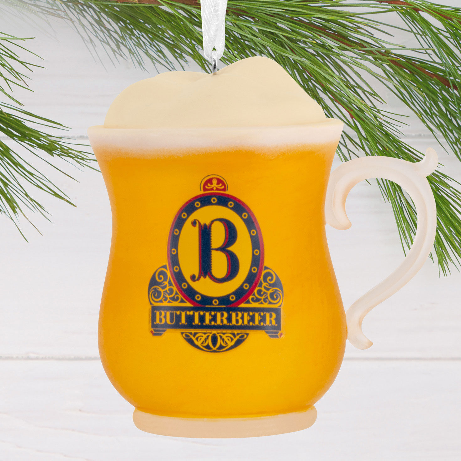 Harry Potter Butterbeer Christmas Ornament hanging on tree image number 2