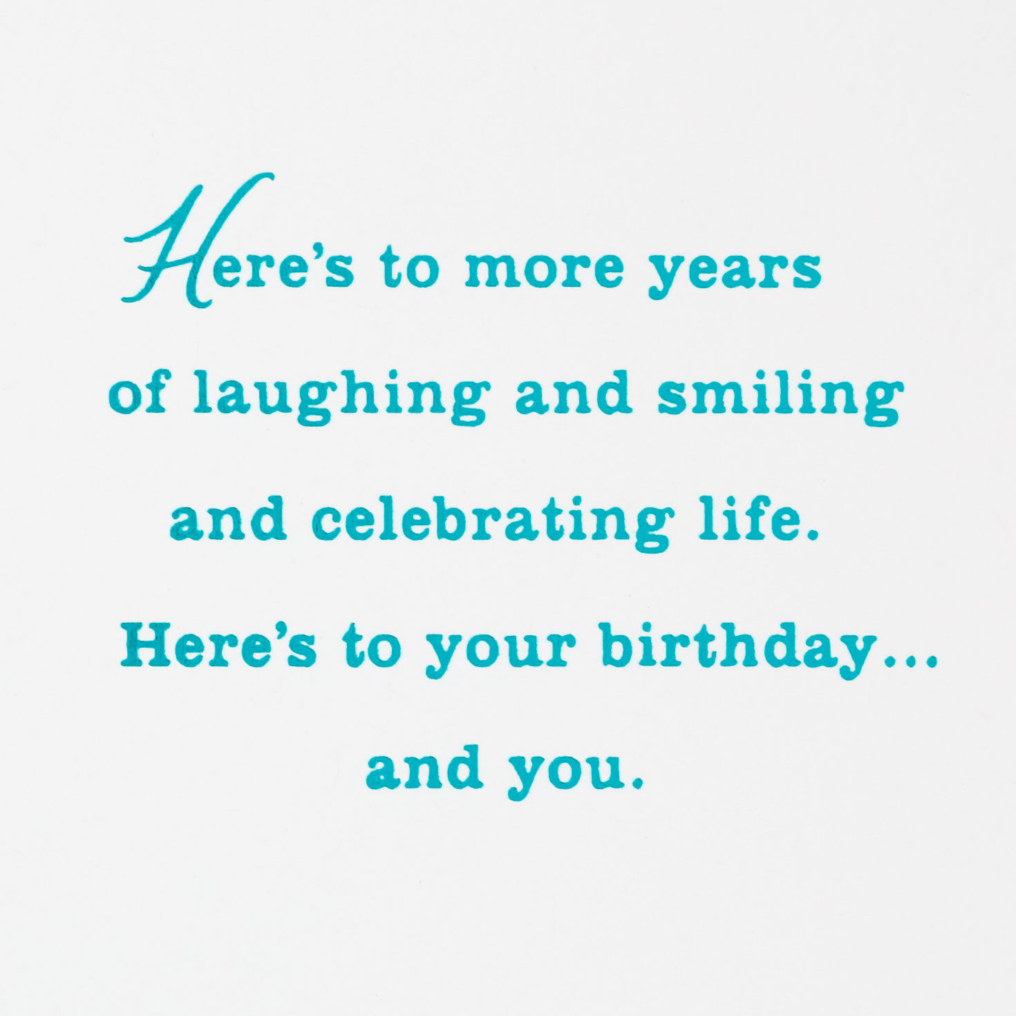 Fancy Cake on Blue Birthday Card sentiment image number 2