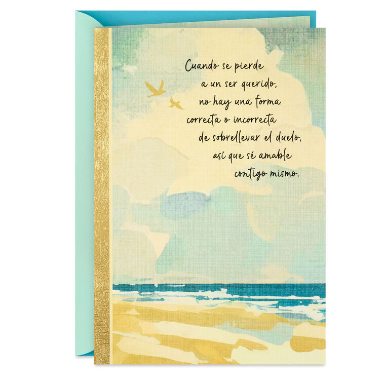 Be Gentle With Yourself Spanish-Language Sympathy Card