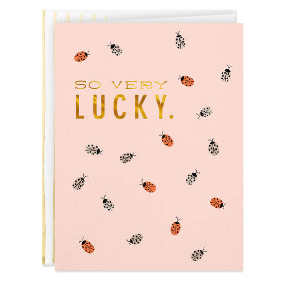 Ladybugs So Very Lucky Card