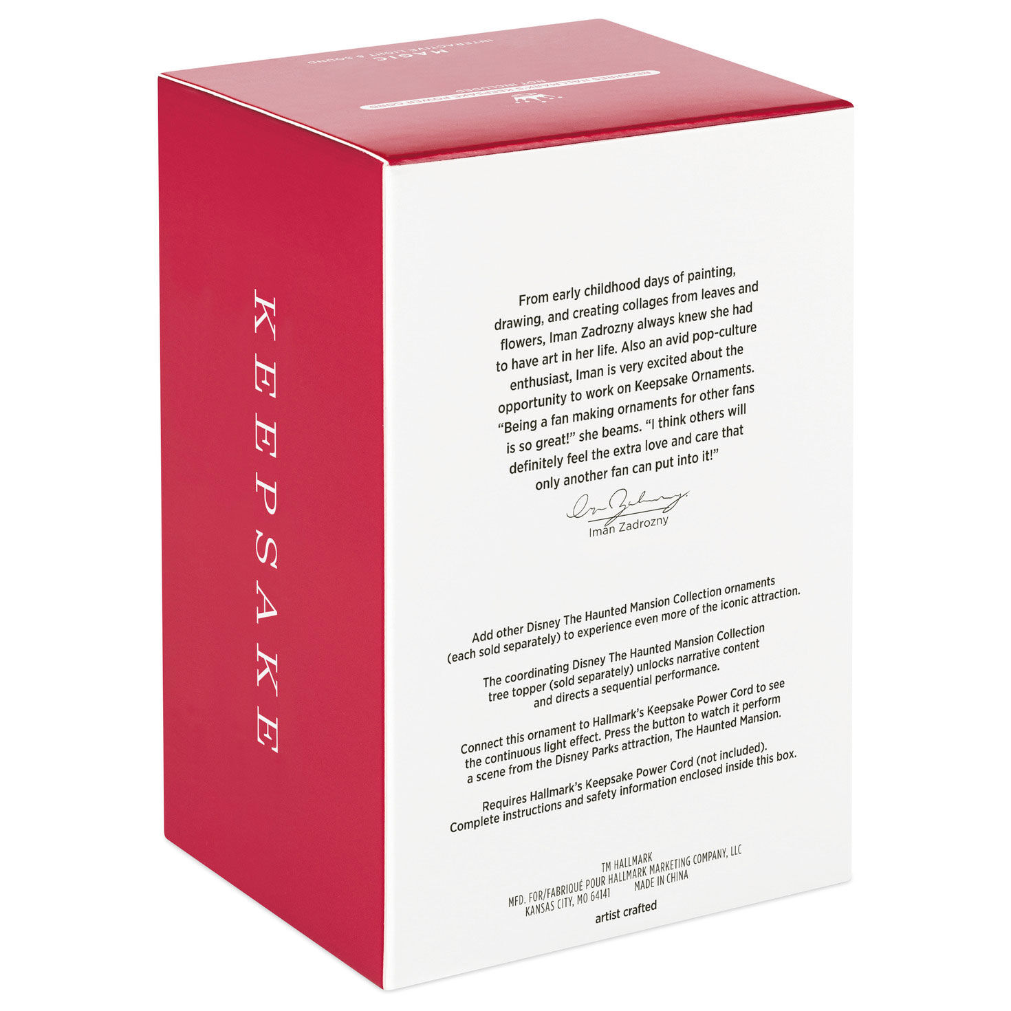 Haunted Mansion Coffin Keepsake Ornament package back image number 7