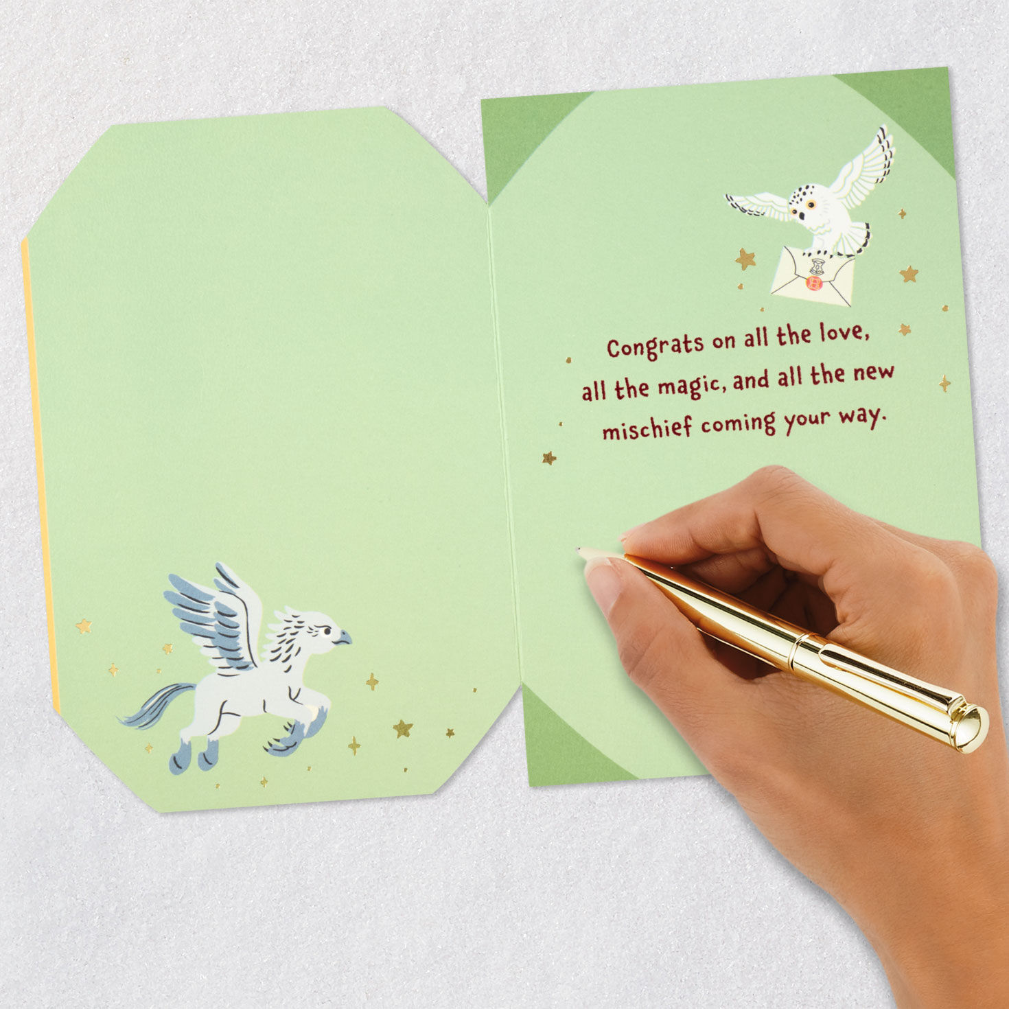 Harry Potter™ Hogwarts™ Crest Baby Shower Card for only USD 5.99 | Hallmark