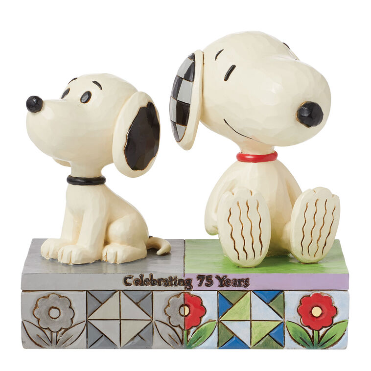 Jim Shore Peanuts Snoopy Then and Now Figurine, 5"