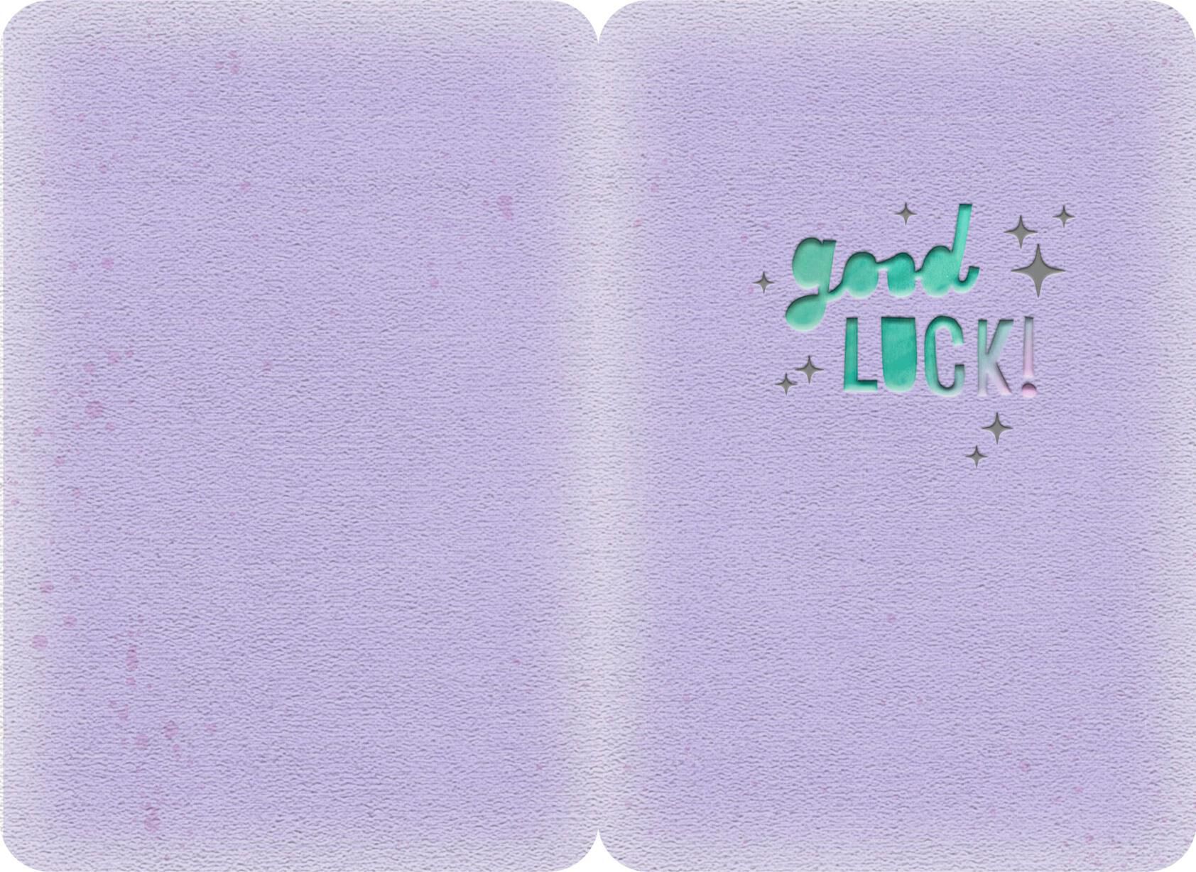Crystal Ball Good Luck Encouragement Card