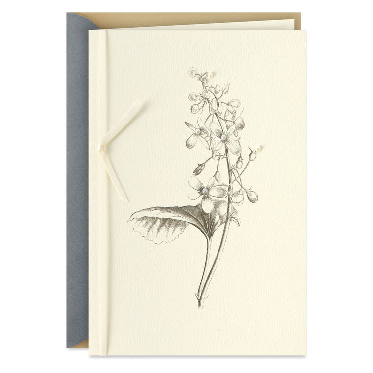 Hallmark Drawings Black-and-White Botanical Drawing Blank Card - Greeting Cards | Hallmark