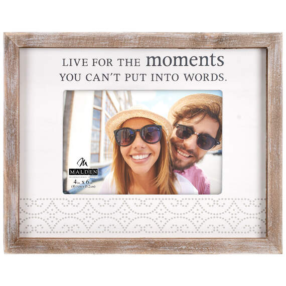 Live for the Moments Picture Frame, 4x6, , large image number 1