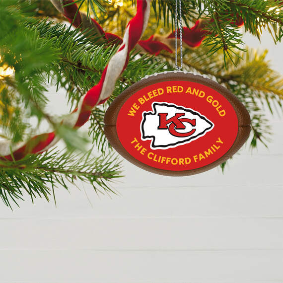 NFL Football Kansas City Chiefs Text Personalized Ornament, , large image number 2