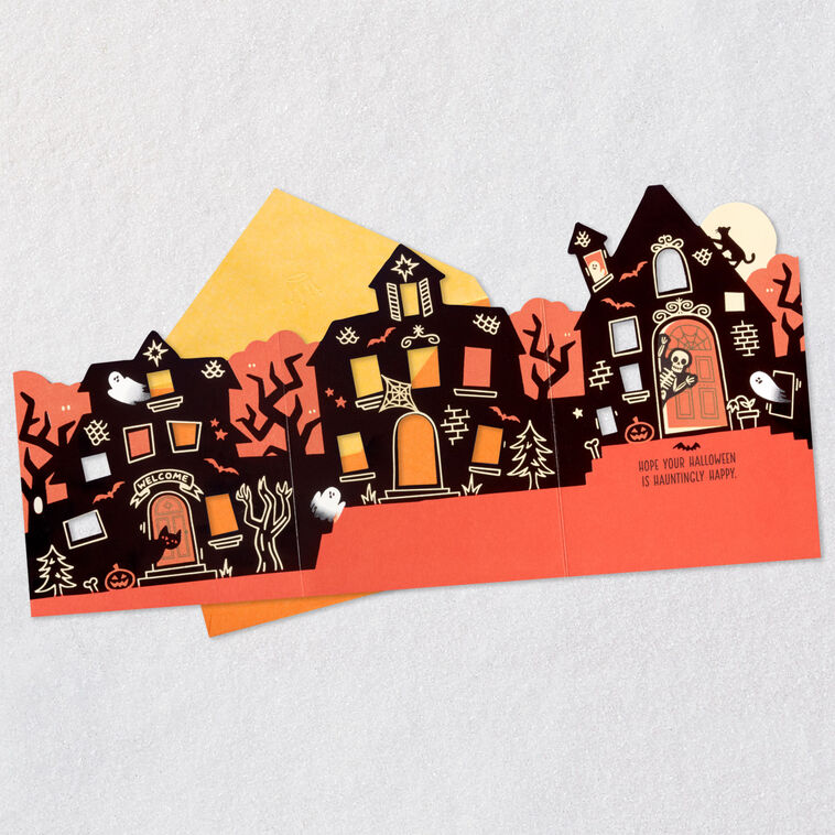 Haunted House Halloween Card, , large image number 4
