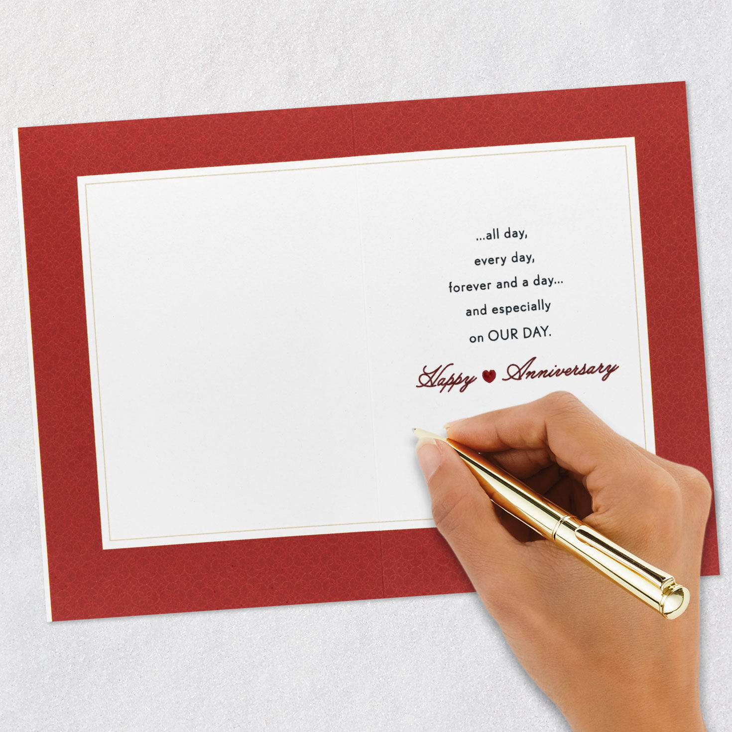 Love You All Day, Especially on Our Day Romantic Anniversary Card for Spouse, , large image number 6