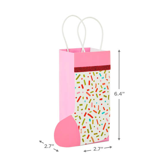 6.4" Confetti Stocking Mini Bag Gift Card Holder, , large image number 4