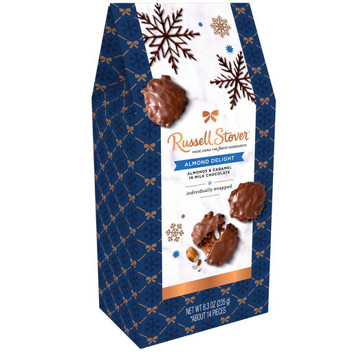 Russell Stover Milk Chocolate Almond Delights Candies, 8.3 oz., 