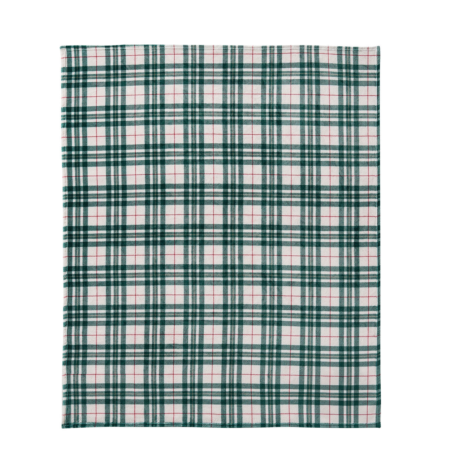 Hallmark Merry Christmas Pillow & Plaid Throw front flat image number 2