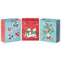 13" Winter Fun 3-Pack Assortment Large Christmas Gift Bags, , large image number 6