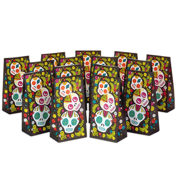 Day of the Dead 15-Pack Paper Goodie Bags, , large image number 3