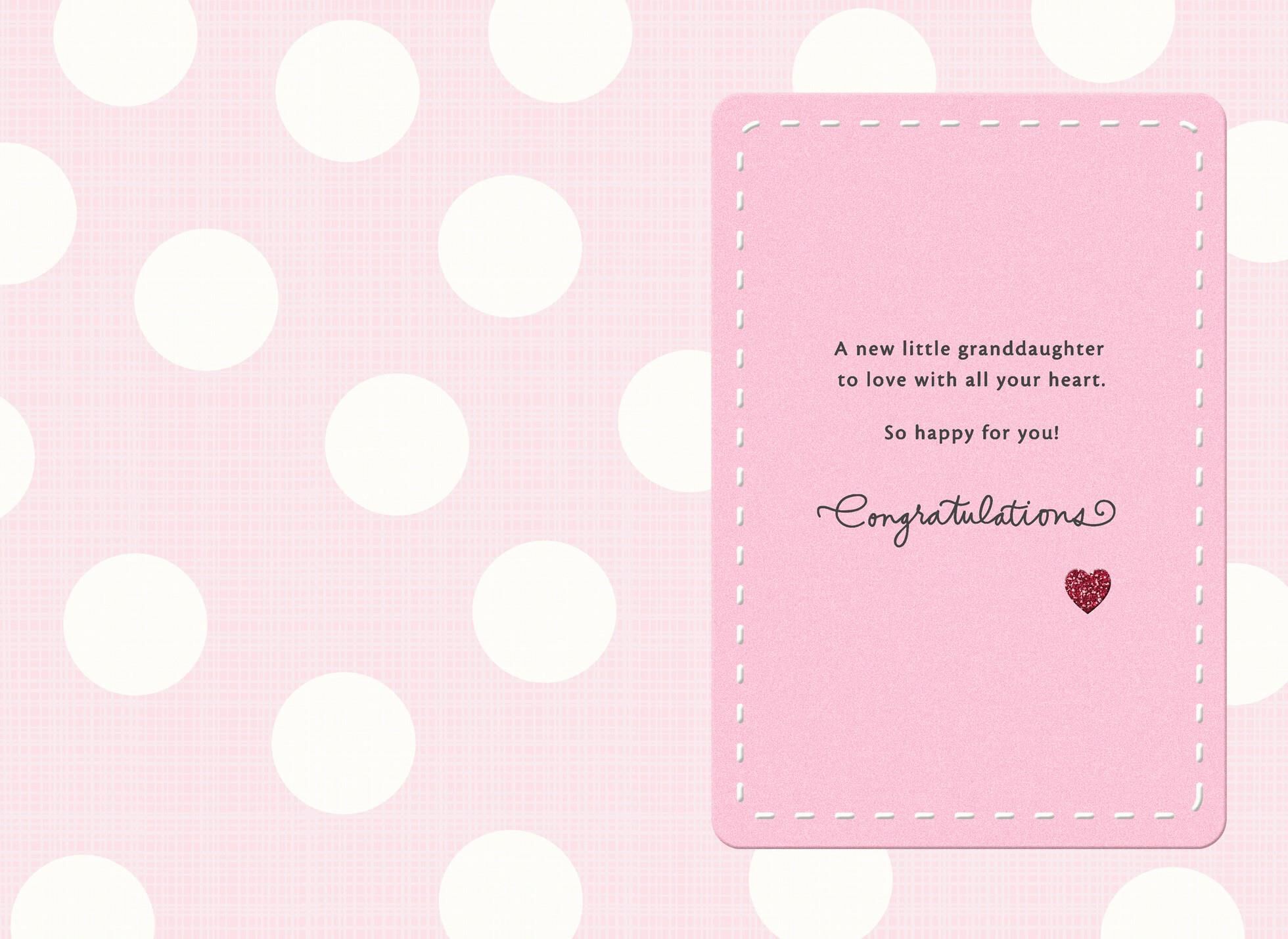 A New Granddaughter Card