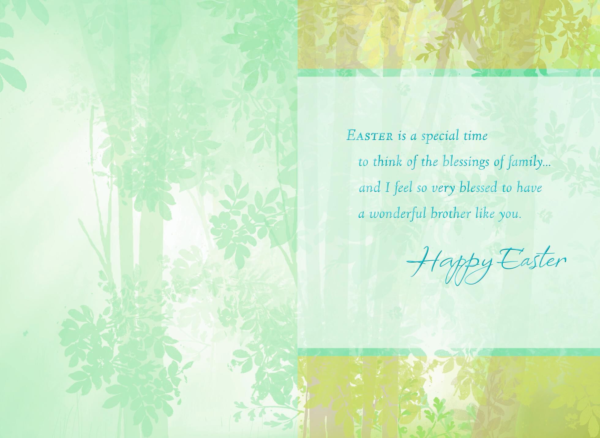 Wonderful Brother Easter Card