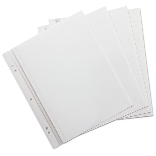 Photo Album Refill Pages - (4x6 Horizontal, 25 Pack) for 100 Photos, 3-Ring  B