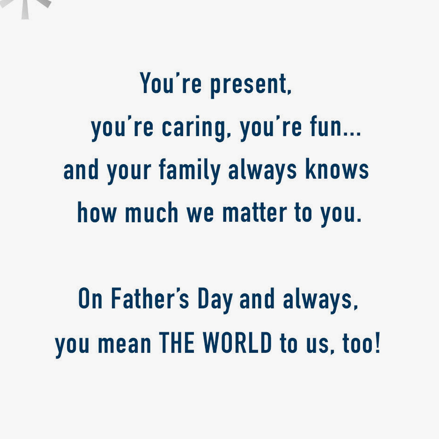 Circles and Stars Father's Day Gift Card Greeting Sentiment image number 2