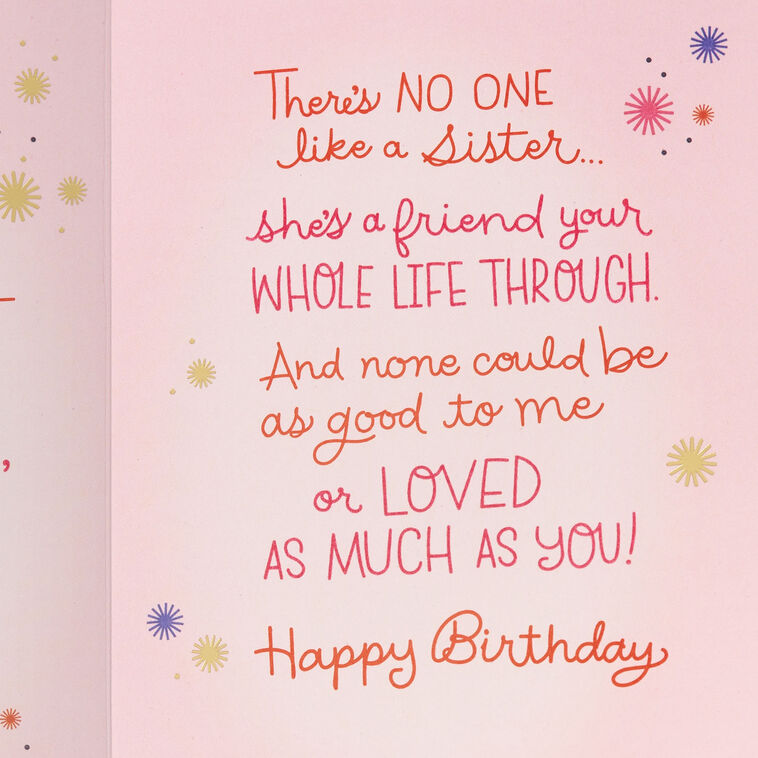 There's No One Like a Sister Birthday Card, , large image number 3