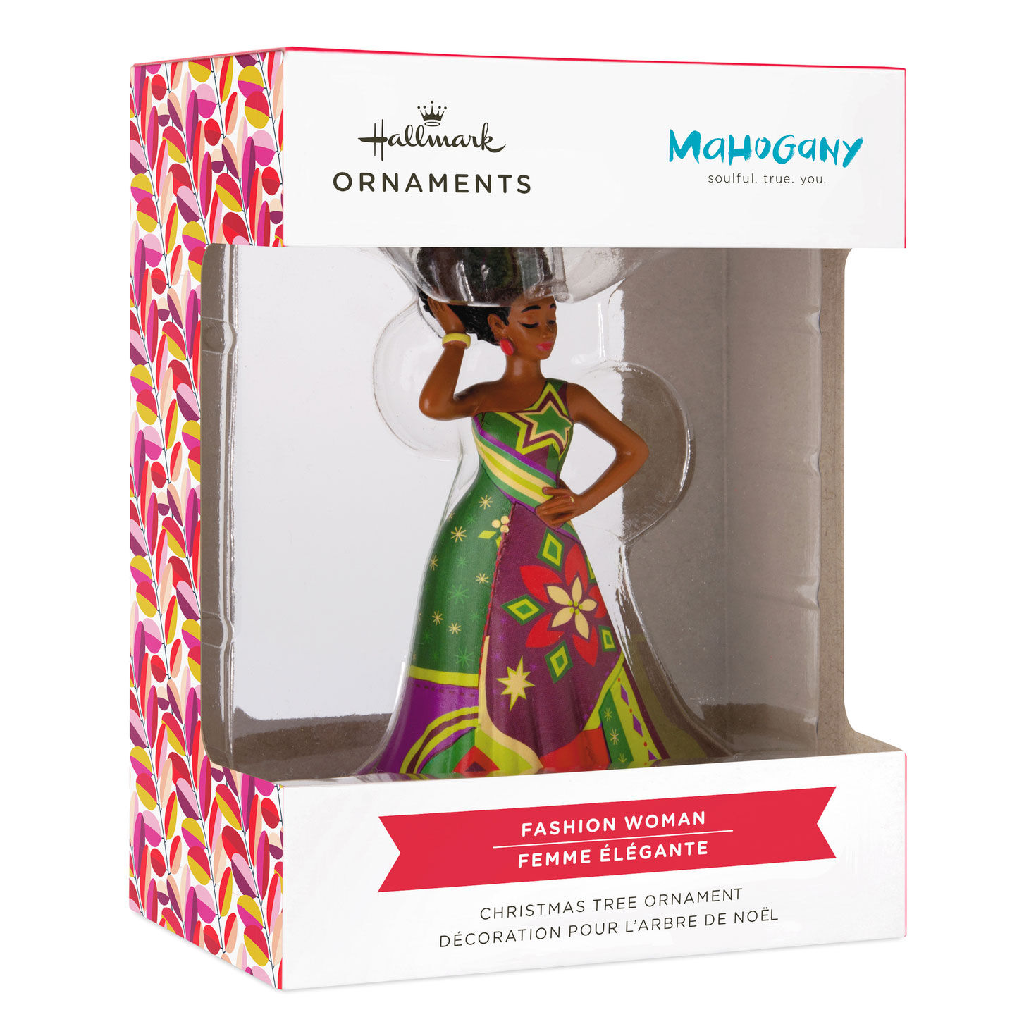 Mahogany Black Fashion Woman Christmas Ornament  image number 7